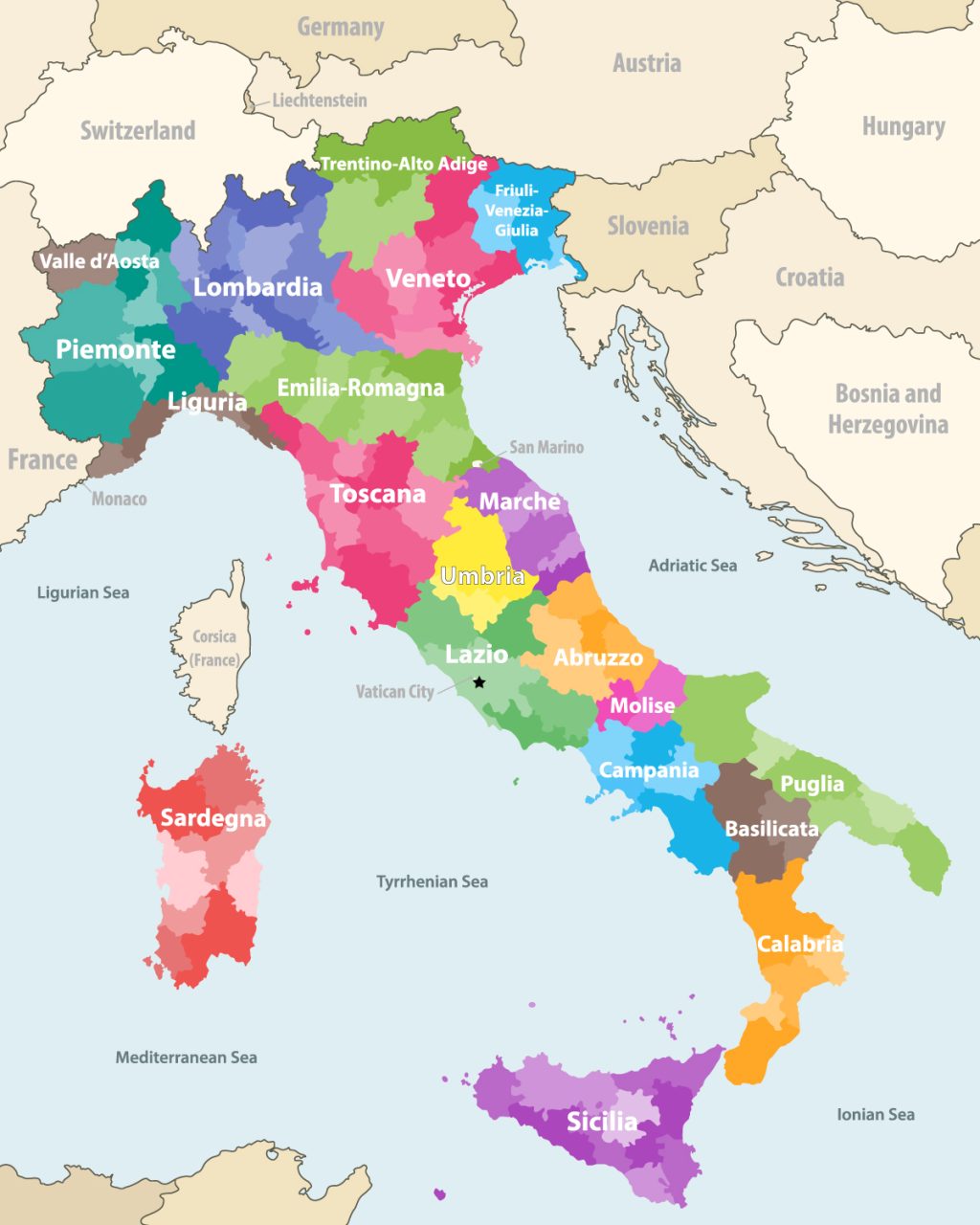 Italy map
