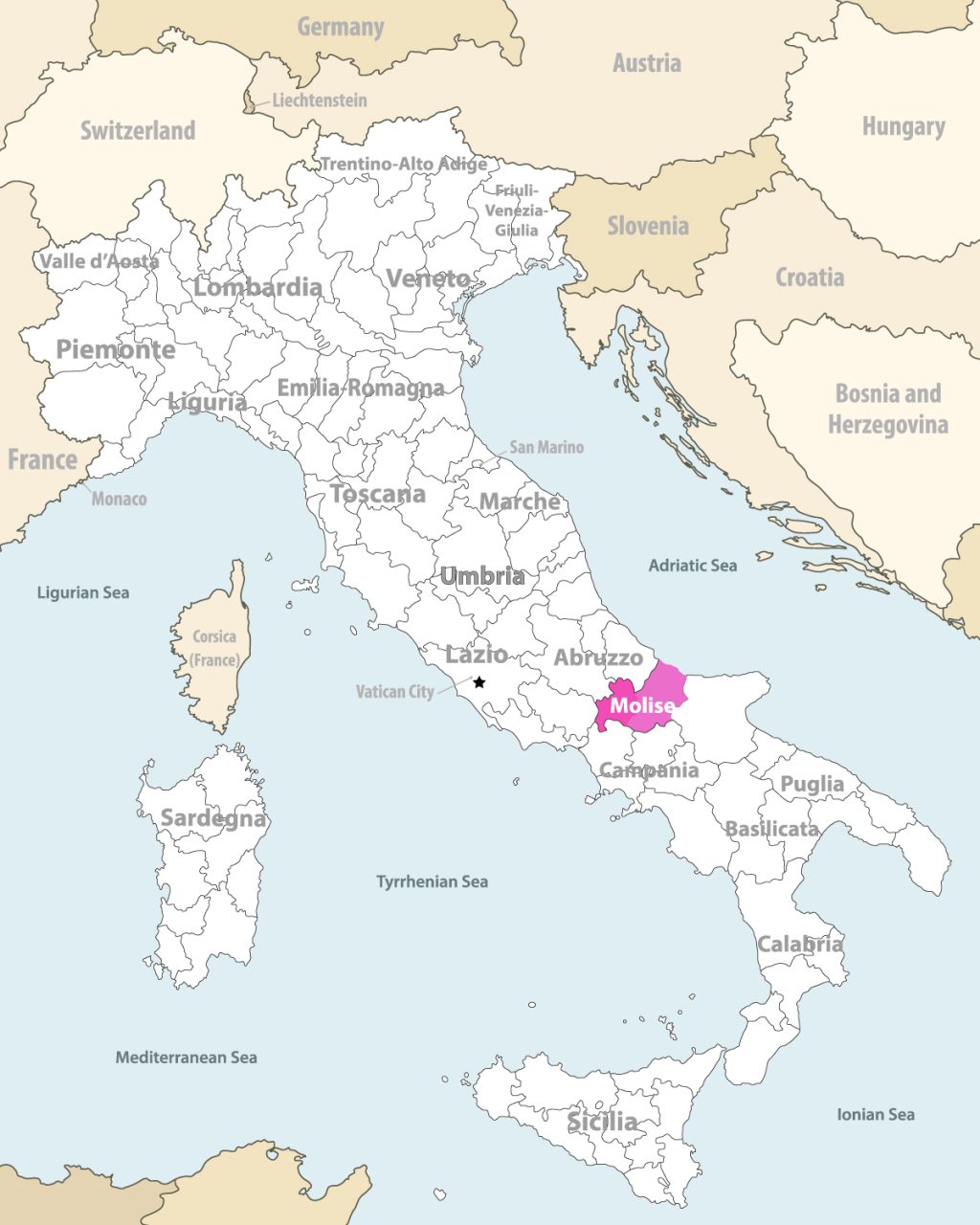 Molise map